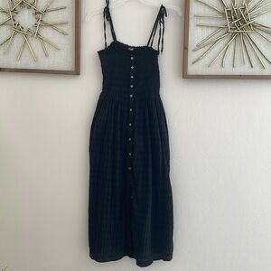 Aerie black midi dress. Size: XS